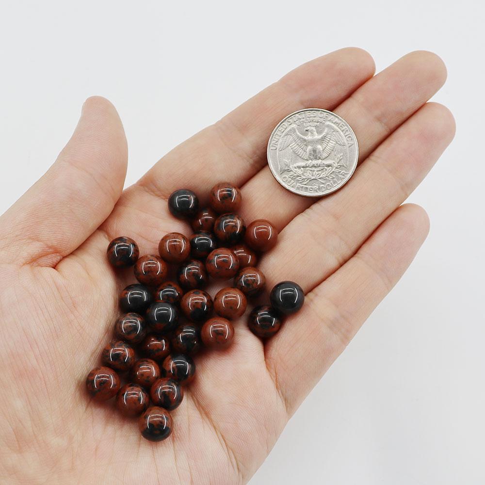 10mm No hole/Undrilled 30pcs Natural Crystal Beads Stone Gemstone Round Loose Energy Healing Beads Wholesale Crystals USA