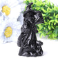 4.5" Black Obsdian Witch Crystal Carvings for Halloween Wholesale Crystals USA