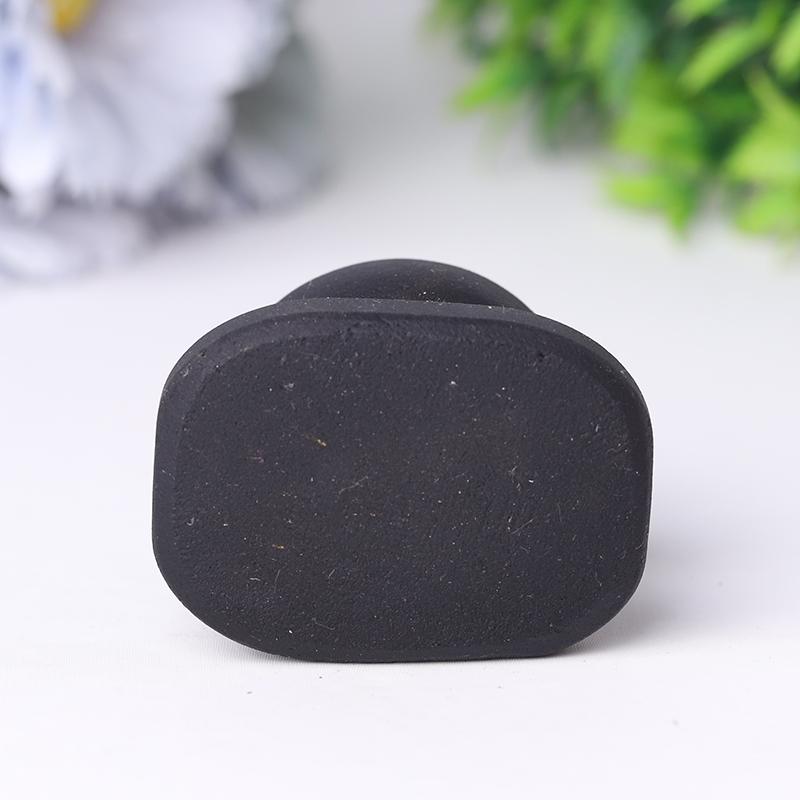 2" Black Obsidian Snorlax Crystal Carvings Wholesale Crystals USA