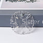 2" Rose Quartz Clear Quartz Snowflake Shape Crystal Carvings Wholesale Crystals USA