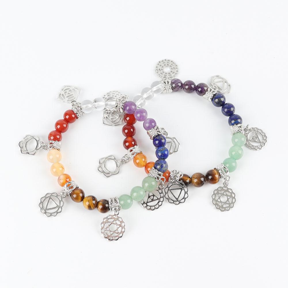Chakra Bracelet with Ornament Wholesale Crystals USA