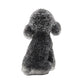 Resin Dog Figurines with Black Obsidian Gravel Toy Poodle for Kids Gifts
