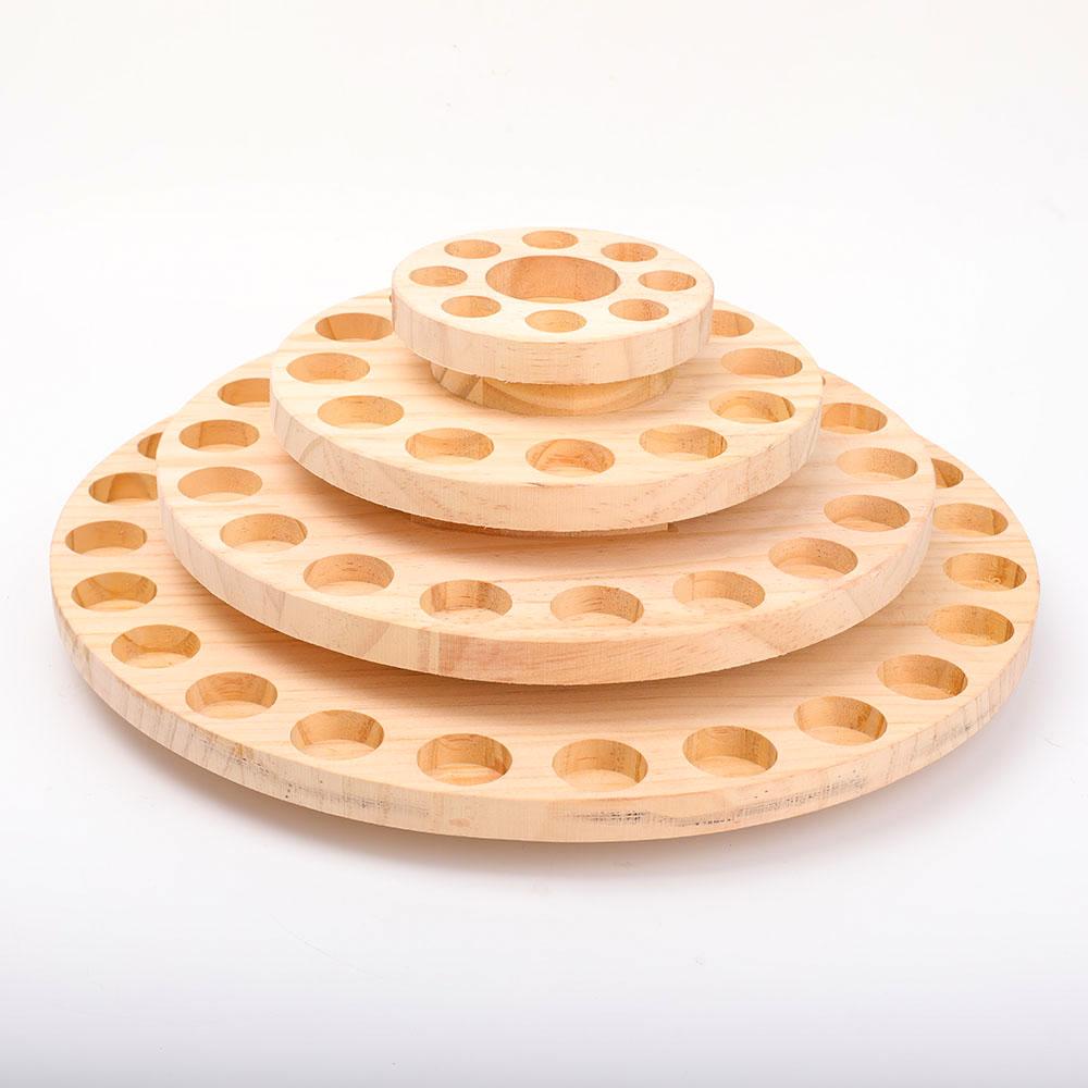 Wooden Round Plate Display Stand