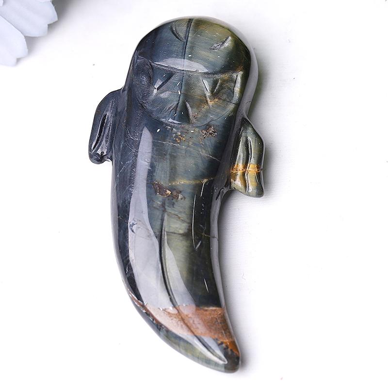 3" Tiger Eye Ghost Crystal Carvings for Halloween Wholesale Crystals USA