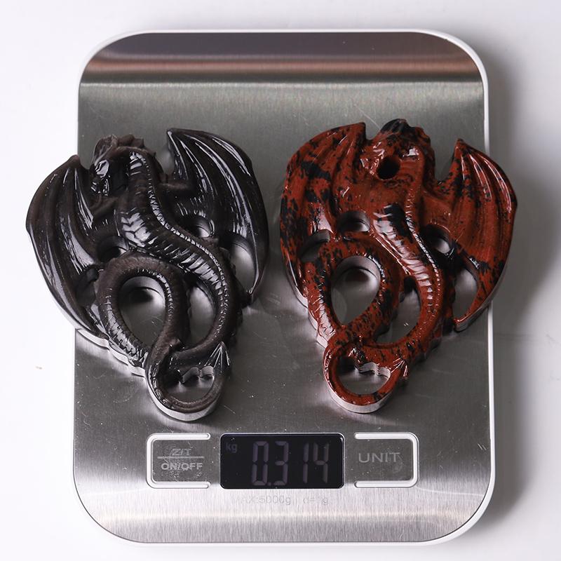 4" High Quality Dragon Crystal Carvings for Decoration Wholesale Crystals USA