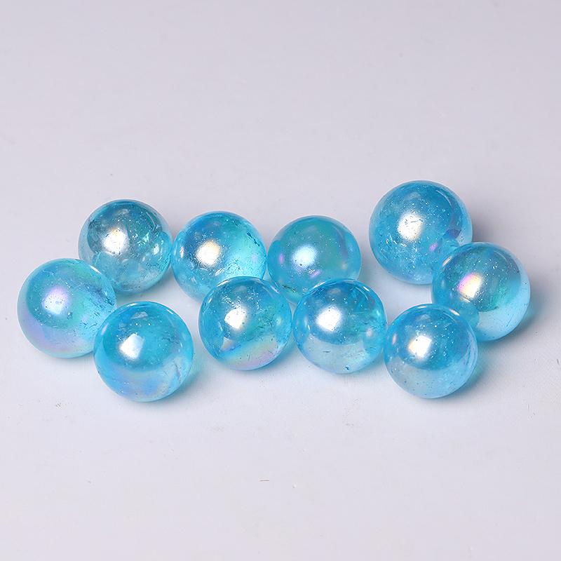 0.25kg Aura Blue Crystal Spheres Wholesale Crystals USA