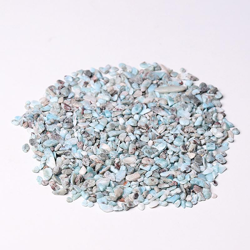 0.1kg 5-7mm Natural Larimar Chips Crystal Chips for Decoration Wholesale Crystals USA