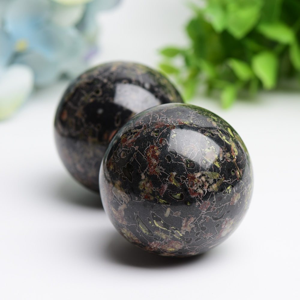 2.0" Plum Bloomson Crystal Sphere Bulk Wholesale Wholesale Crystals USA