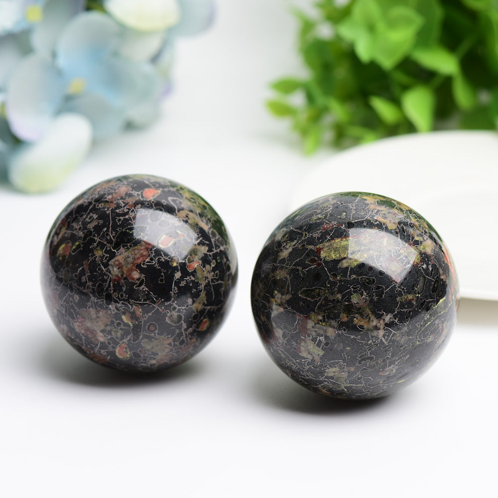 2.0" Plum Bloomson Crystal Sphere Bulk Wholesale Wholesale Crystals USA
