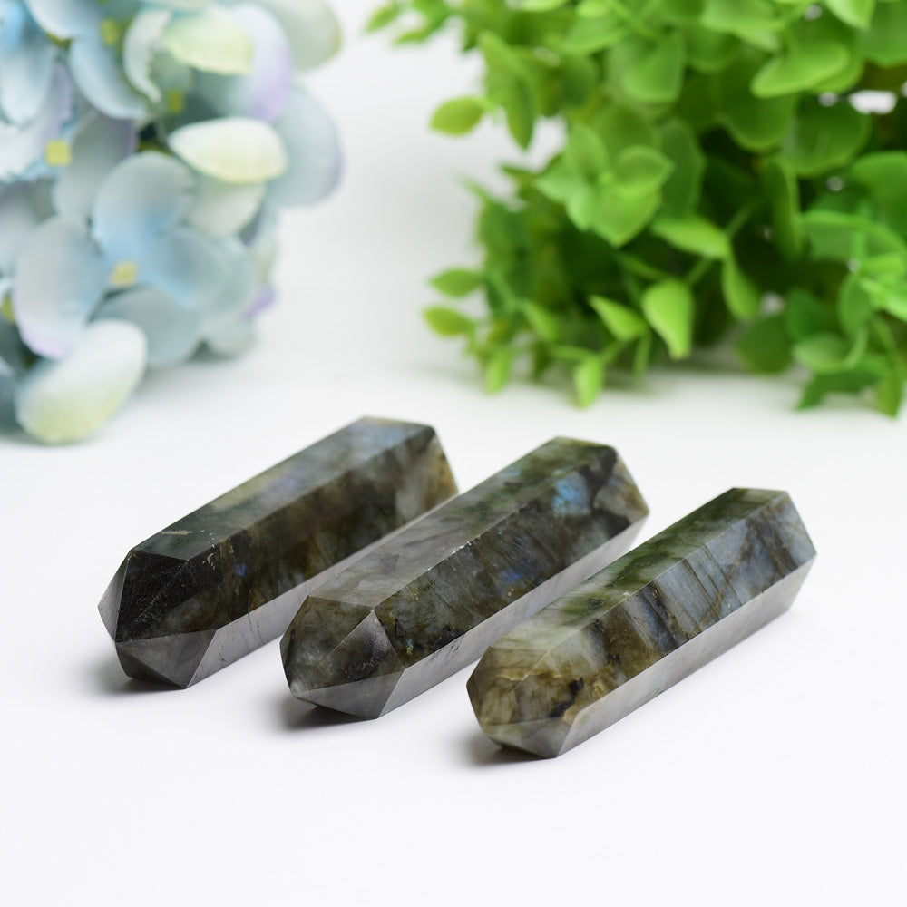 2.5"-4.5" Labradorite Point Bulk Wholesale  Crystals USA
