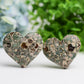 2.3" Rainforest Japer Heart Palm Stone Wholesale Crystals USA