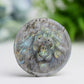 1.9" Labradorite Slab with Lion Crystal Carving Wholesale Crystals USA
