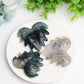 2.0" Moss Agate Maple Leaf Crystal Carving Wholesale Crystals USA