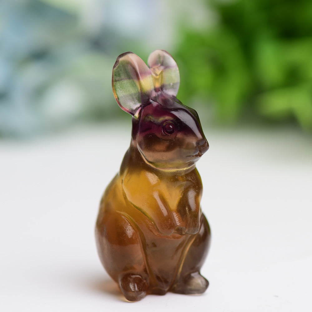 2.2" Rabbit Crystal Carving Wholesale Crystals USA