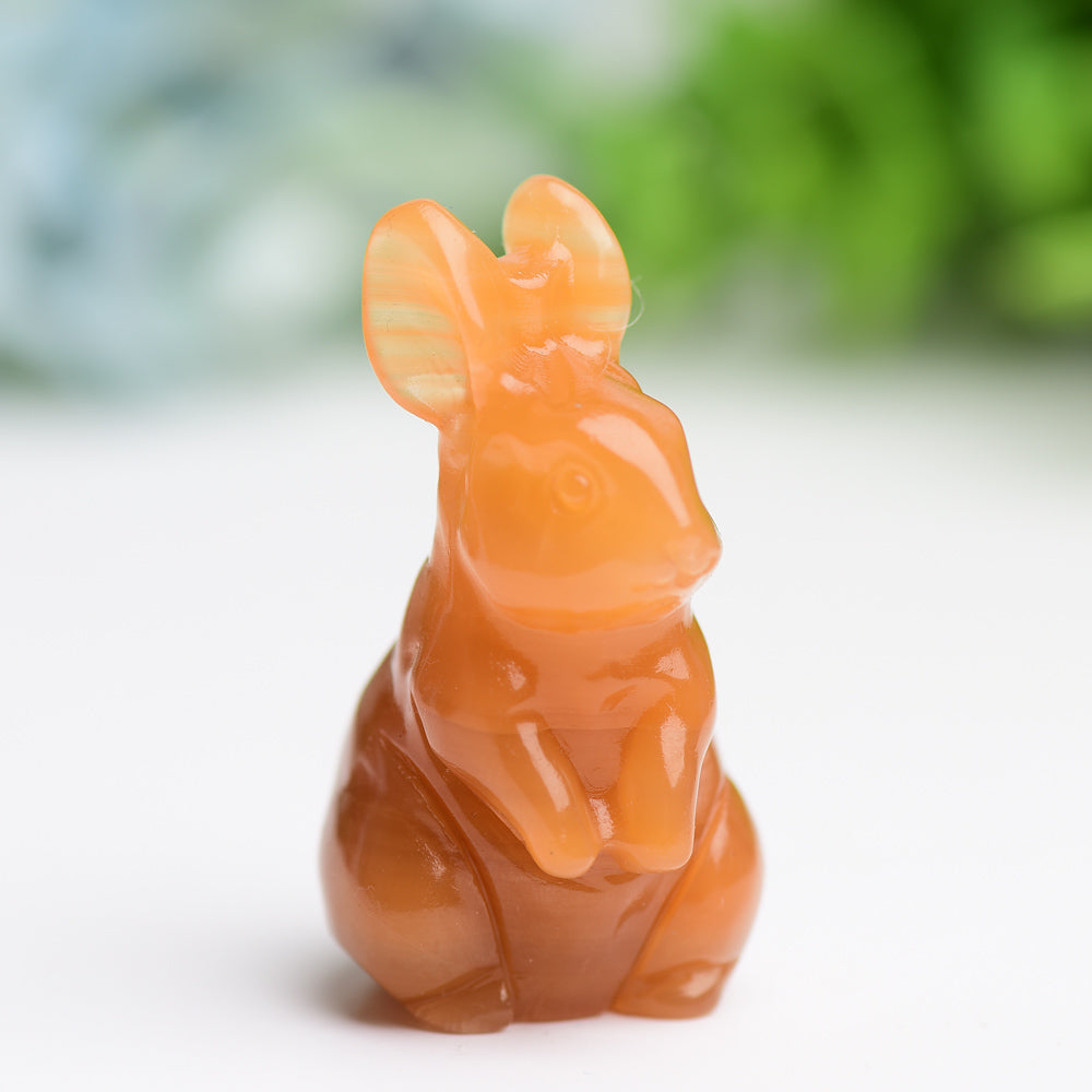 2.2" Rabbit Crystal Carving Wholesale Crystals USA