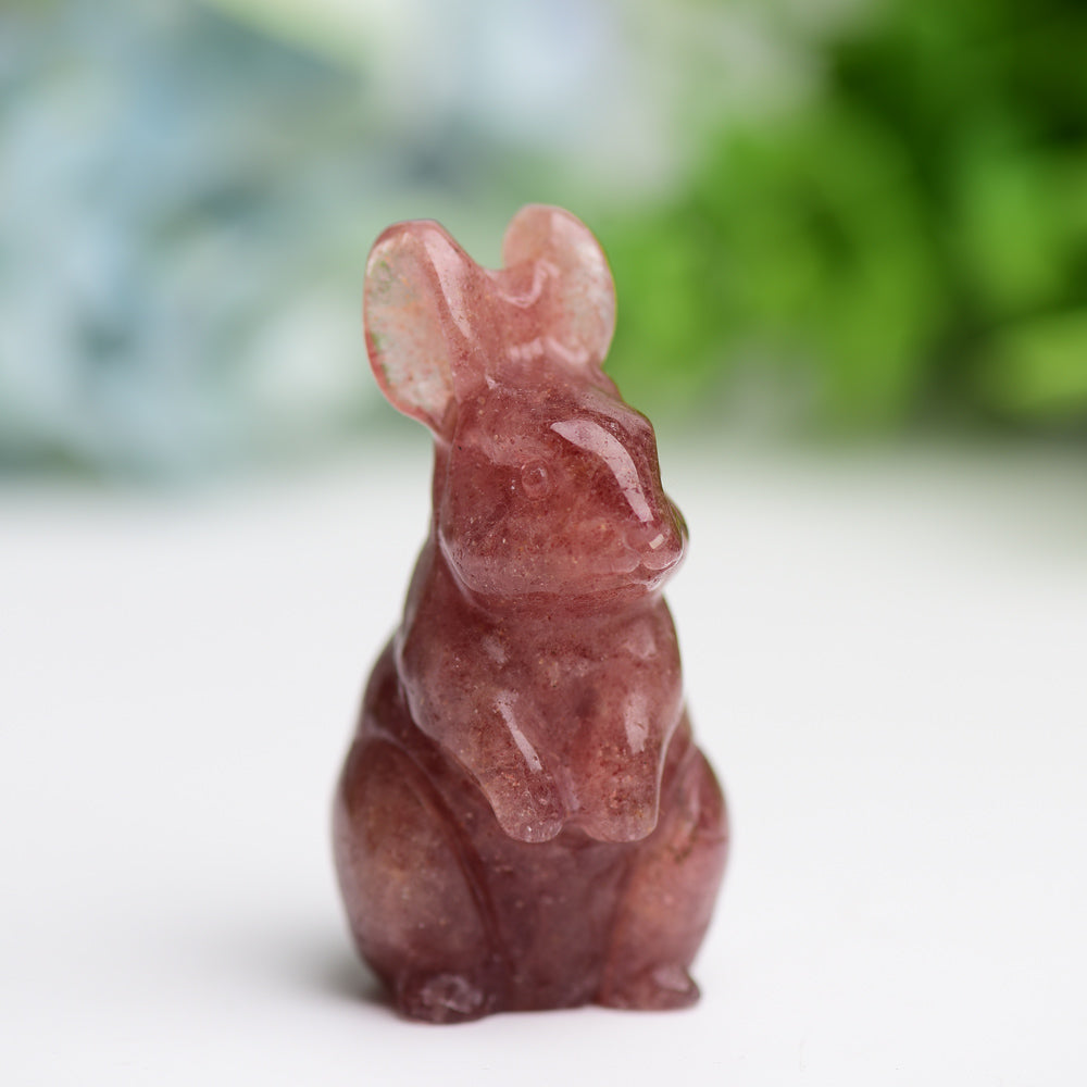 2.2" Rabbit Crystal Carving Wholesale Crystals USA