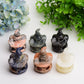 2.7" Mixed Crystal Pumpkin Carving Lamp for Halloween Bulk Wholesale  Crystals USA