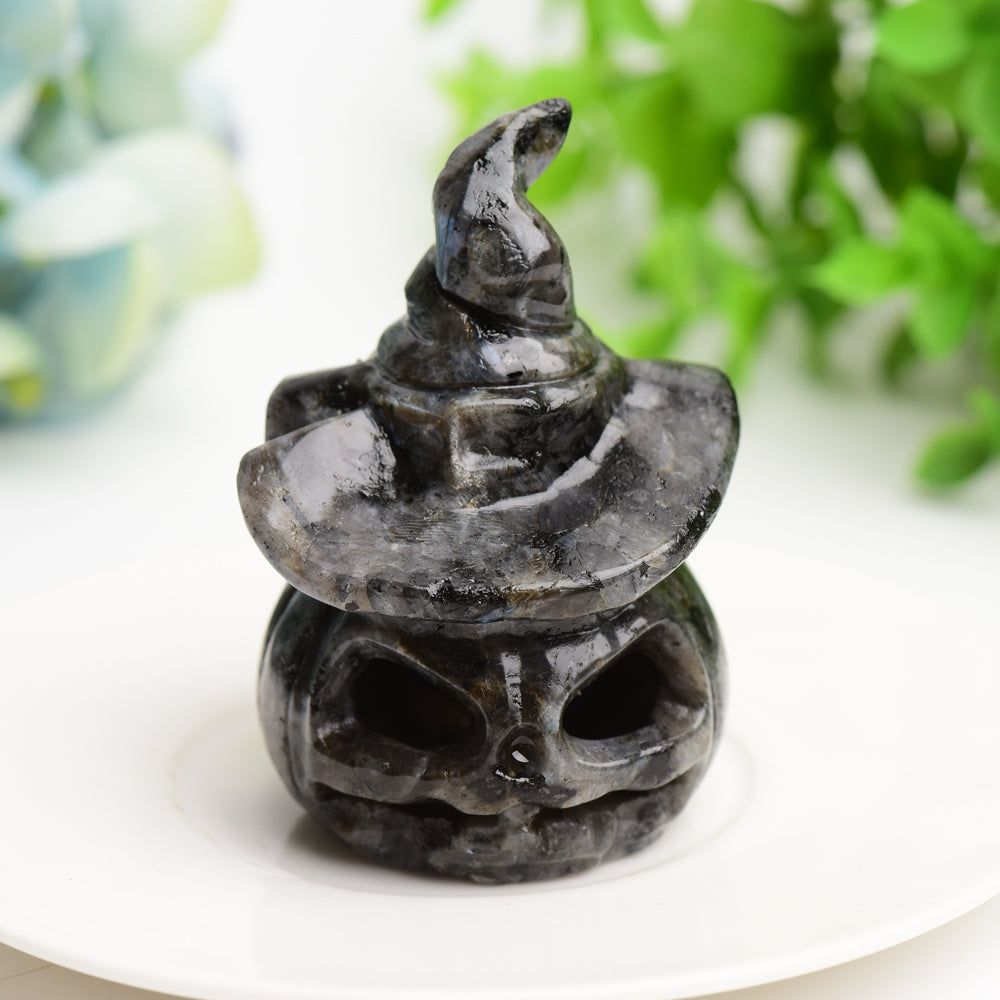 2.7" Mixed Crystal Pumpkin Carving Lamp for Halloween Bulk Wholesale  Crystals USA