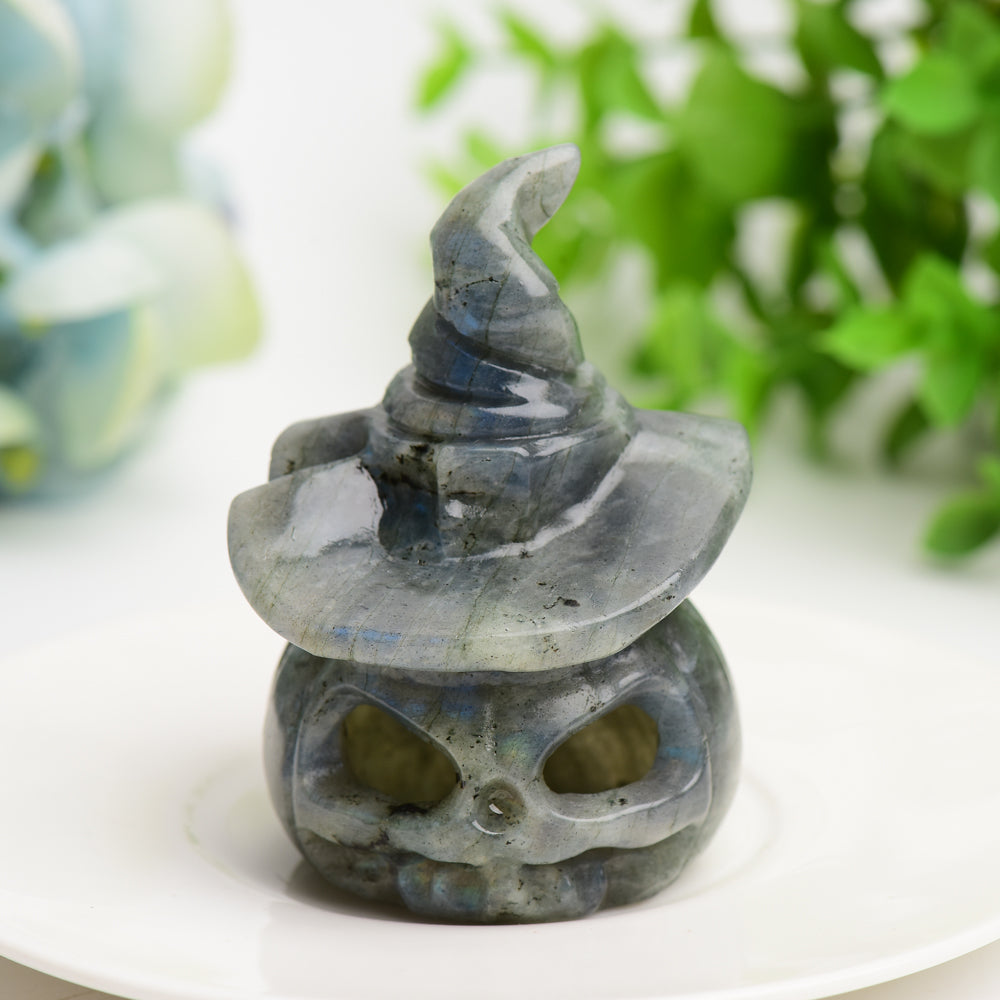 2.7" Mixed Crystal Pumpkin Carving Lamp for Halloween Bulk Wholesale  Crystals USA