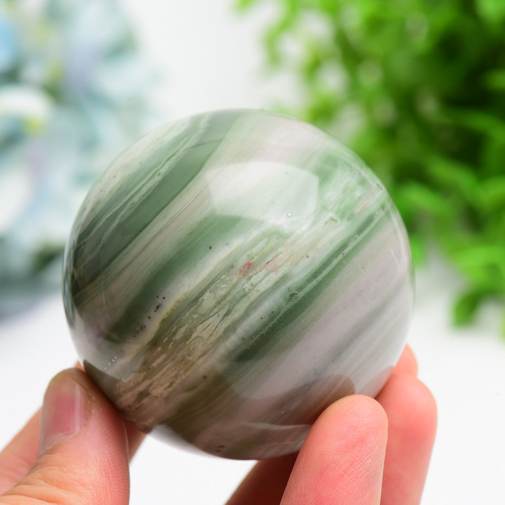 2.3"-2.5" Brizillian Jasper Sphere Bulk Wholesale  Crystals USA