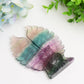 4.4" Rainbow Fluorite Owl Crystal Carving Bulk Wholesale  Crystals USA