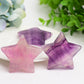 2.0" Purple Fluorite Star Crystal Carving Bulk Wholesale  Crystals USA