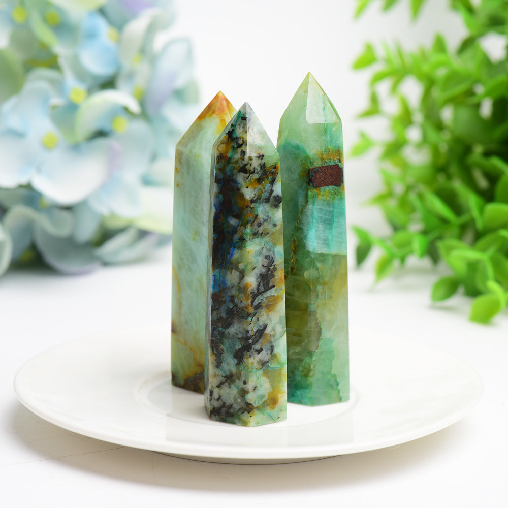 2.5"-4.0" Phoenix Grow with Azurite Crystal Point Bulk Wholesale  Crystals USA