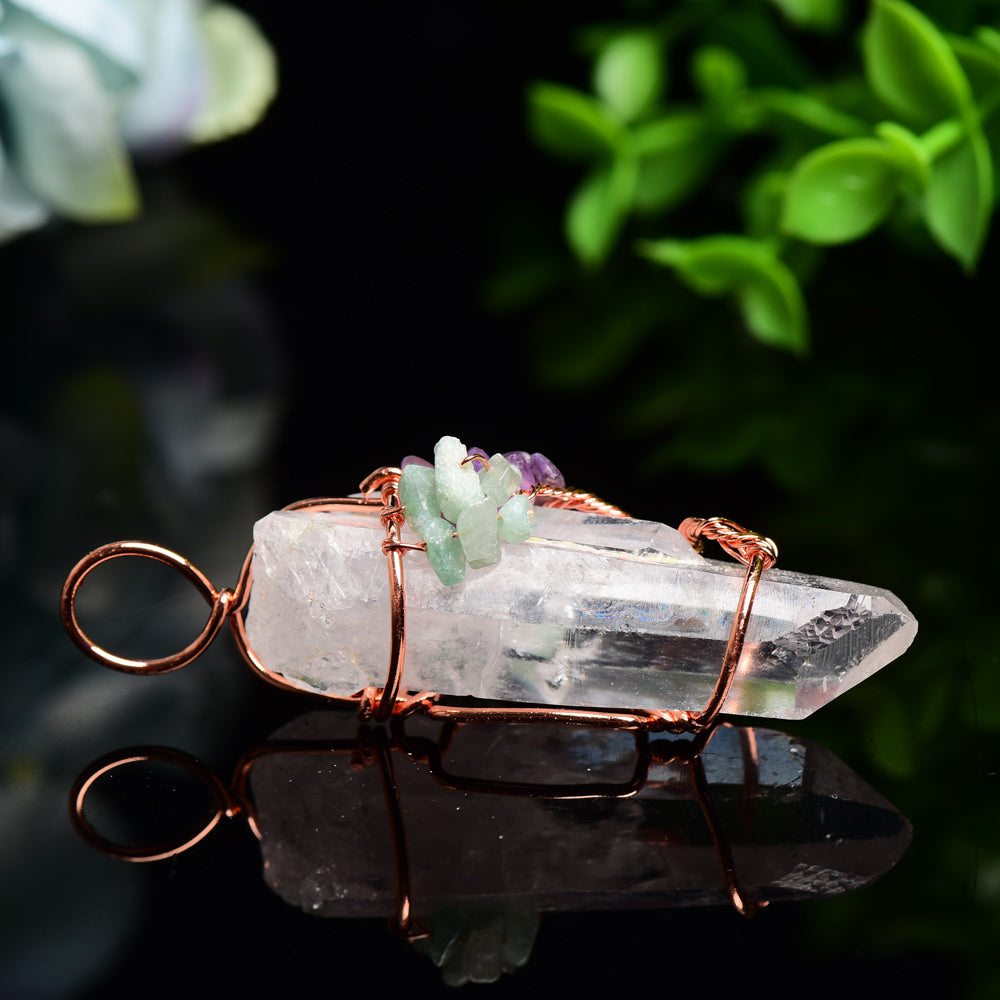 Clear Quartz Life Tree Crystal Pendant Bulk Wholesale  Crystals USA