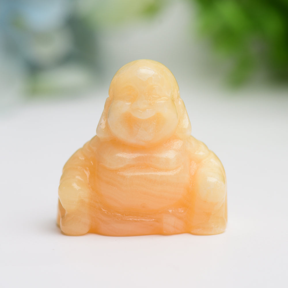 1.4" Mixed Crystal Buddha Crystal Carving Free Form Wholesale Crystals USA