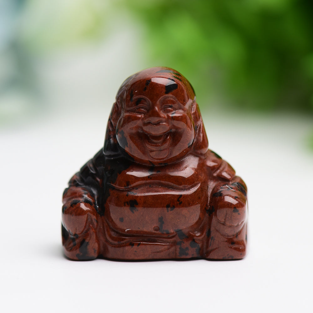 1.4" Mixed Crystal Buddha Crystal Carving Free Form Wholesale Crystals USA