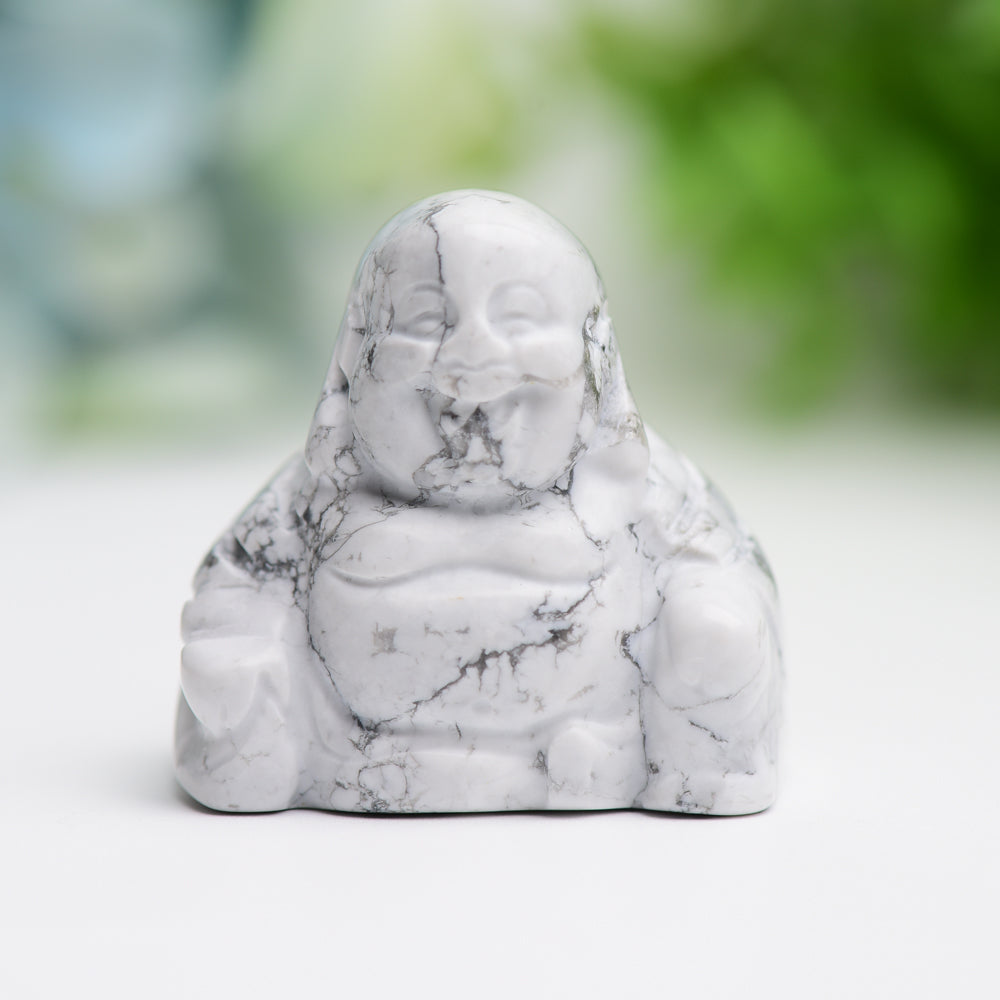 1.4" Mixed Crystal Buddha Crystal Carving Free Form Wholesale Crystals USA