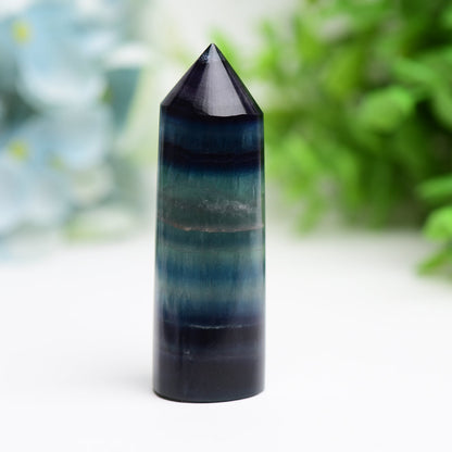 2.5"-3.5" Rainbow Fluorite Crystal Point Wholesale Crystals USA