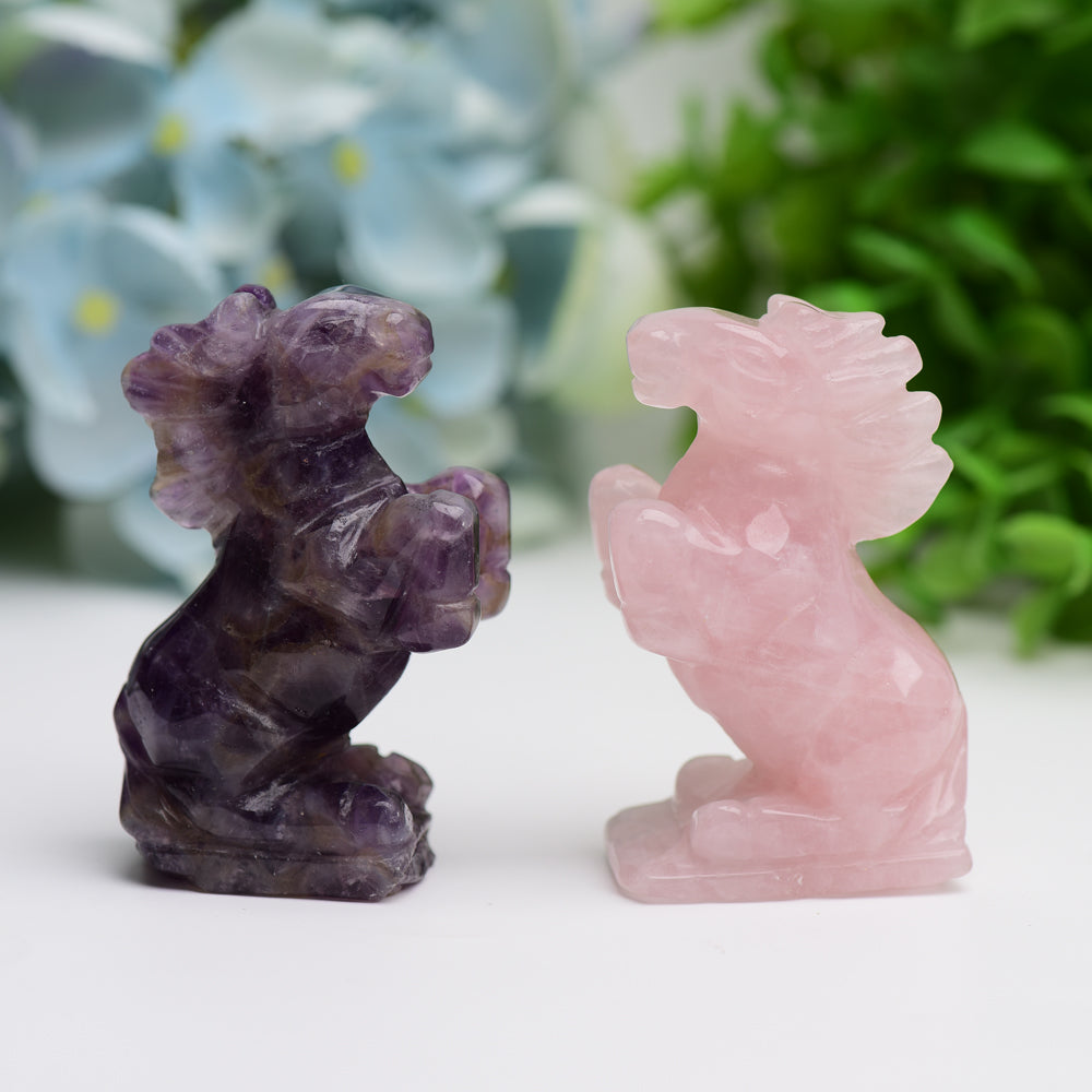 2.5" Horse Animal Crytsal Carving Free Form Wholesale Crystals USA