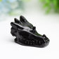1.8" Mixed Crystal Dragon Head Animal Crystal Carving Wholesale Crystals USA