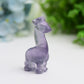 2.4" Mixed Crystal Girraffe Animal Crystal Carving Wholesale Crystals USA