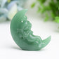 2.1" Moon with Fairy Crystal Carving Free Form Wholesale Crystals USA