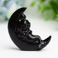 2.1" Moon with Fairy Crystal Carving Free Form Wholesale Crystals USA