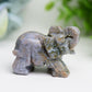 2.0" Mixed Crystal Elephant Animal Crystal Carving Wholesale Crystals USA