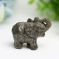 2.0" Mixed Crystal Elephant Animal Crystal Carving Wholesale Crystals USA