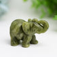 2.0" Mixed Crystal Elephant Animal Crystal Carving Wholesale Crystals USA