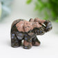 2.0" Mixed Crystal Elephant Animal Crystal Carving Wholesale Crystals USA