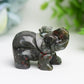 2.0" Mixed Crystal Elephant Animal Crystal Carving Wholesale Crystals USA