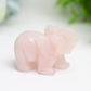 2.0" Mixed Crystal Elephant Animal Crystal Carving Wholesale Crystals USA