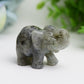 2.0" Mixed Crystal Elephant Animal Crystal Carving Wholesale Crystals USA