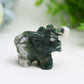 2.0" Mixed Crystal Elephant Animal Crystal Carving Wholesale Crystals USA