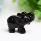 2.0" Mixed Crystal Elephant Animal Crystal Carving Wholesale Crystals USA