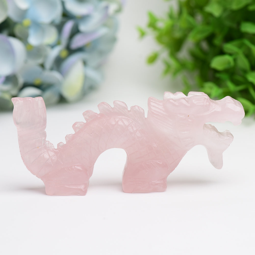 4.7" Dragon Animal Crystal Carving Free Form Wholesale Crystals USA