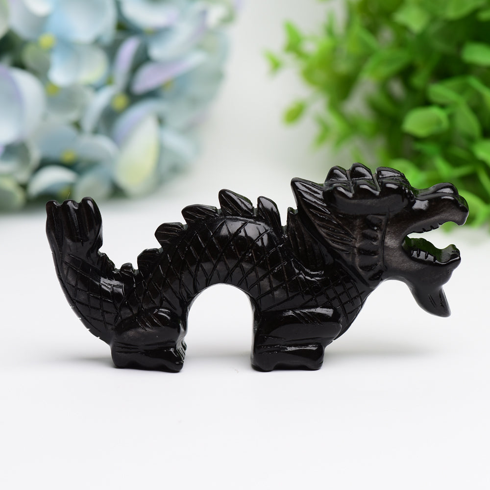 4.7" Dragon Animal Crystal Carving Free Form Wholesale Crystals USA