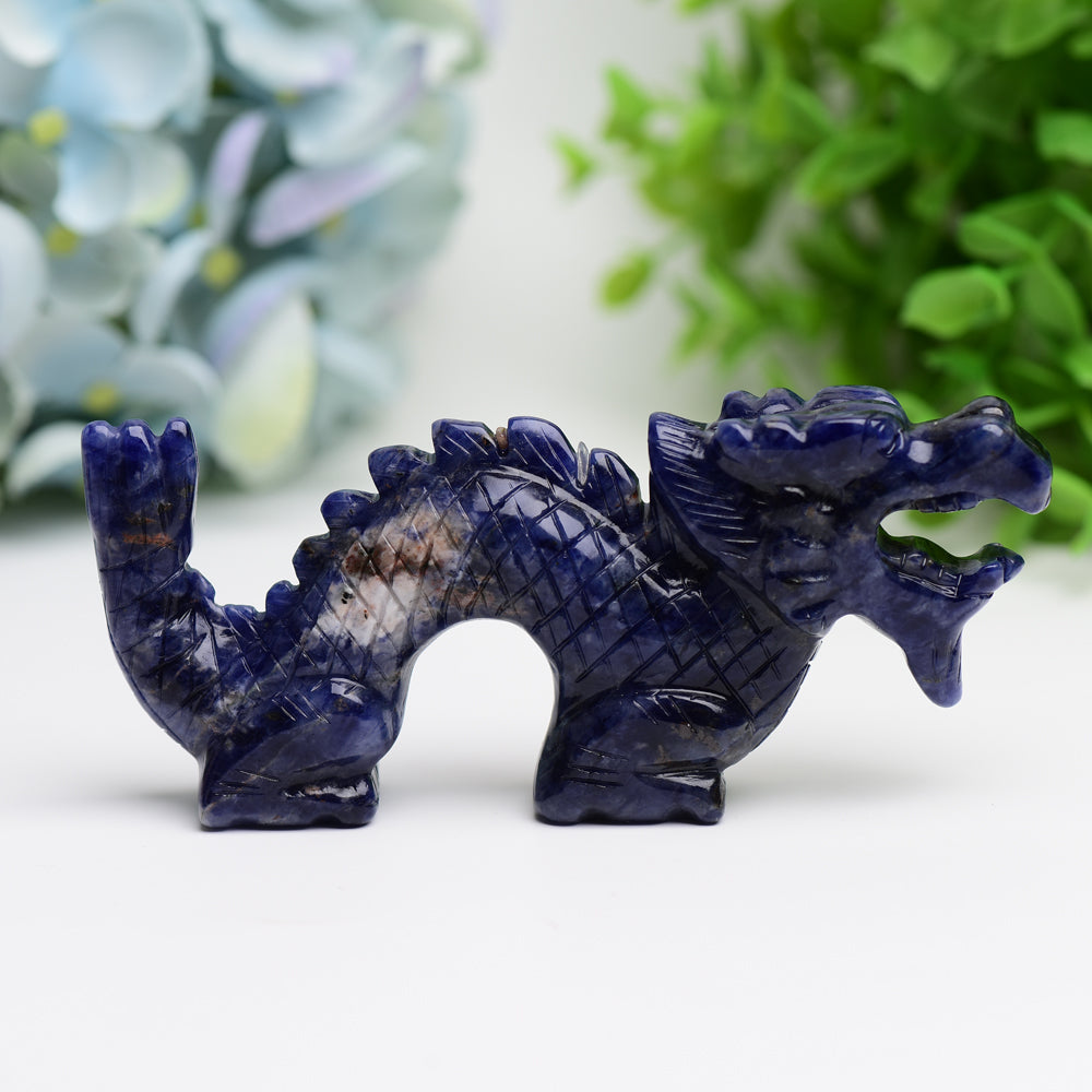 4.7" Dragon Animal Crystal Carving Free Form Wholesale Crystals USA