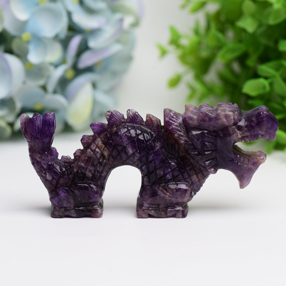 4.7" Dragon Animal Crystal Carving Free Form Wholesale Crystals USA
